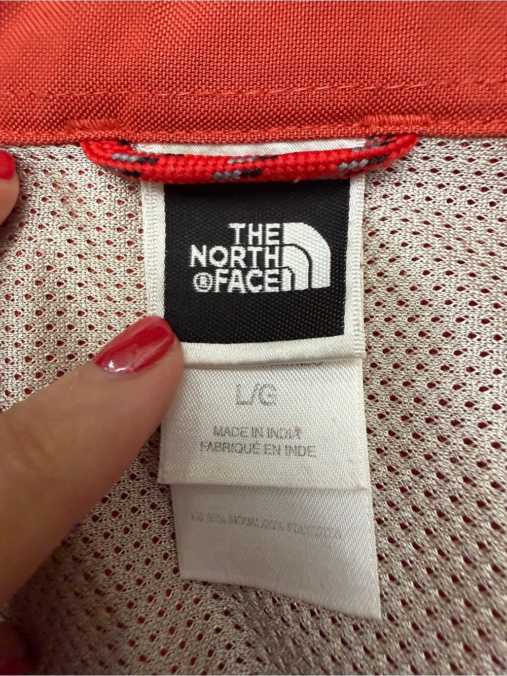 The North Face long sleeve, button-up, rust/orange - size L - Picture 6 of 8